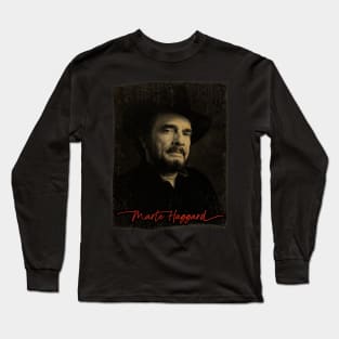 80s Classic Marle Haggard Long Sleeve T-Shirt